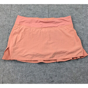 Lululemon Play Off The Pleats Skirt Womens 8 Pink Running Tennis Skort Preppy